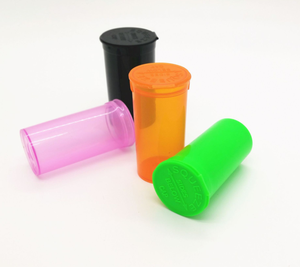 Bouteilles en plastique personnalisables imprimées à l'écran POP 6DR 9DR 13DR 19DR 30DR, contenants hermétiques résistants aux enfants pour pilules médicinales et produits secs - Product Image 5