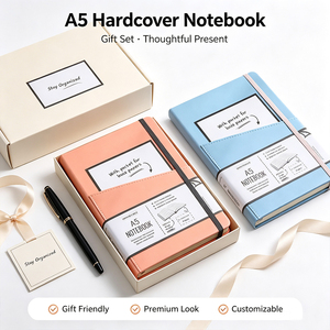 Cuaderno A5 de Tapa Dura con Cubierta de PU y Bolsillo para Papel Suelto, Notas de Reuniones, Planificación Diaria, Uso en Oficina, Organizador de Tareas, Aspecto Premium - Product Image 2