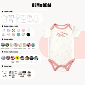 Body e Tutina per Neonati Hongbo Personalizzati, Certificati GOTS e Oeko, <span class=keywords><strong>Abbigliamento</strong></span> <span class=keywords><strong>di</strong></span> Lusso per Bambini e Bambine da 0 a 6 Mesi - Product Image 2