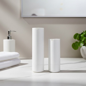 Round Vacuum Foundation Eye Cream Airless <b>Pump</b> <b>Bottle</b> 30ml 50ml PP Cosmetic - Product Image 2