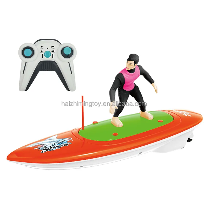 Vente chaude bateau rc jouet surfeur télécommande planche de surf jouet