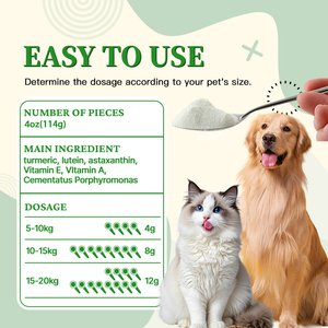Pet chăm sóc sức khỏe bổ sung bột cho Chó & Mèo cho tầm nhìn bổ sung với nghệ, <span class=keywords><strong>Lutein</strong></span>, Astaxanthin trong OEM & ODM - Product Image 3