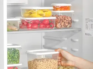 Tủ lạnh nhà bếp đa đặc điểm kỹ thuật bảo quản hộp trái cây và rau quả chống bụi kín hộp lưu trữ dành riêng cho tủ đông