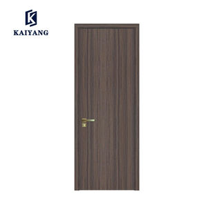 Aanpasbare Moderne Mdf Houten Paneel Deur Waterdicht Interieur Fineer Afgewerkt Zijopening Sluiter Slaapkamerplaat Deur <span class=keywords><strong>Product</strong></span> - Product Image 4