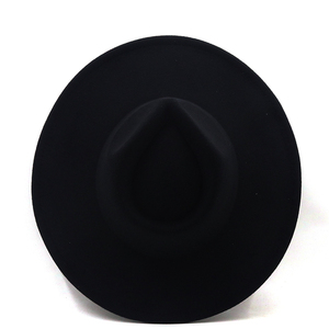 Chapeau Fedora à large bord de 9.5cm avec haut en forme de cœur pour hommes et femmes pour des scènes <span class=keywords><strong>d</strong></span>'extérieur et de fête <span class=keywords><strong>d</strong></span>écontractées - Product Image 3