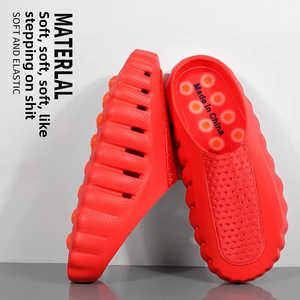 2026 Top Luxury Designer Shoes Mind 001 EVA Closed-Toe Perforated Thick-Soled Height-Increasing <b>Slip</b>-On <b>Half</b>-Strap Mules Summer - Product Image 6