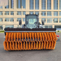 Chargeuse sur pneus de chantier 48KW 68HP, chargeuse compacte, chargeuse sur roues, mini-chargeuse avec PLC, broyeur forestier haute efficacité