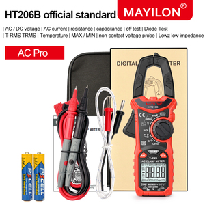 HT206B Auto Range NCV AC Digital <b>Clamp</b> Meter - Product Image 5