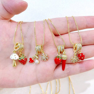 FM-LHN1605 Очаровательное ожерелье с подвеской в виде сердца/звезды - Product Image 2