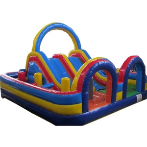 Équipement de divertissement gonflable ville amusante pour parc vente/Enceinte fermée terrain de divertissement gonflable avec toboggan - Product Image 2