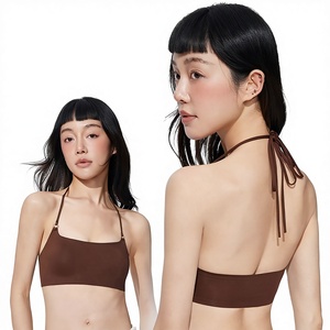 Soutien-gorge push-up pour femme, style collier, pour petites poitrines, sexy, dos élégant, bretelles fines, sans couture, invisible, dos nu - Product Image 1