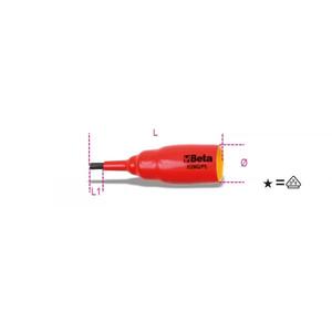 BETA - 009200266 Controladores de vaso para tornillos hexagonales 1000V - EAN 8014230698557 LLAVES DE VASO AISLADOS - Product Image 1