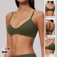 Ensemble de yoga 5 pièces pour femmes en gros OEM ODM – Haut court à col rond, soutien-gorge de sport, leggings évasés à taille repliable, ensemble de vêtements de sport personnalisé avec logo