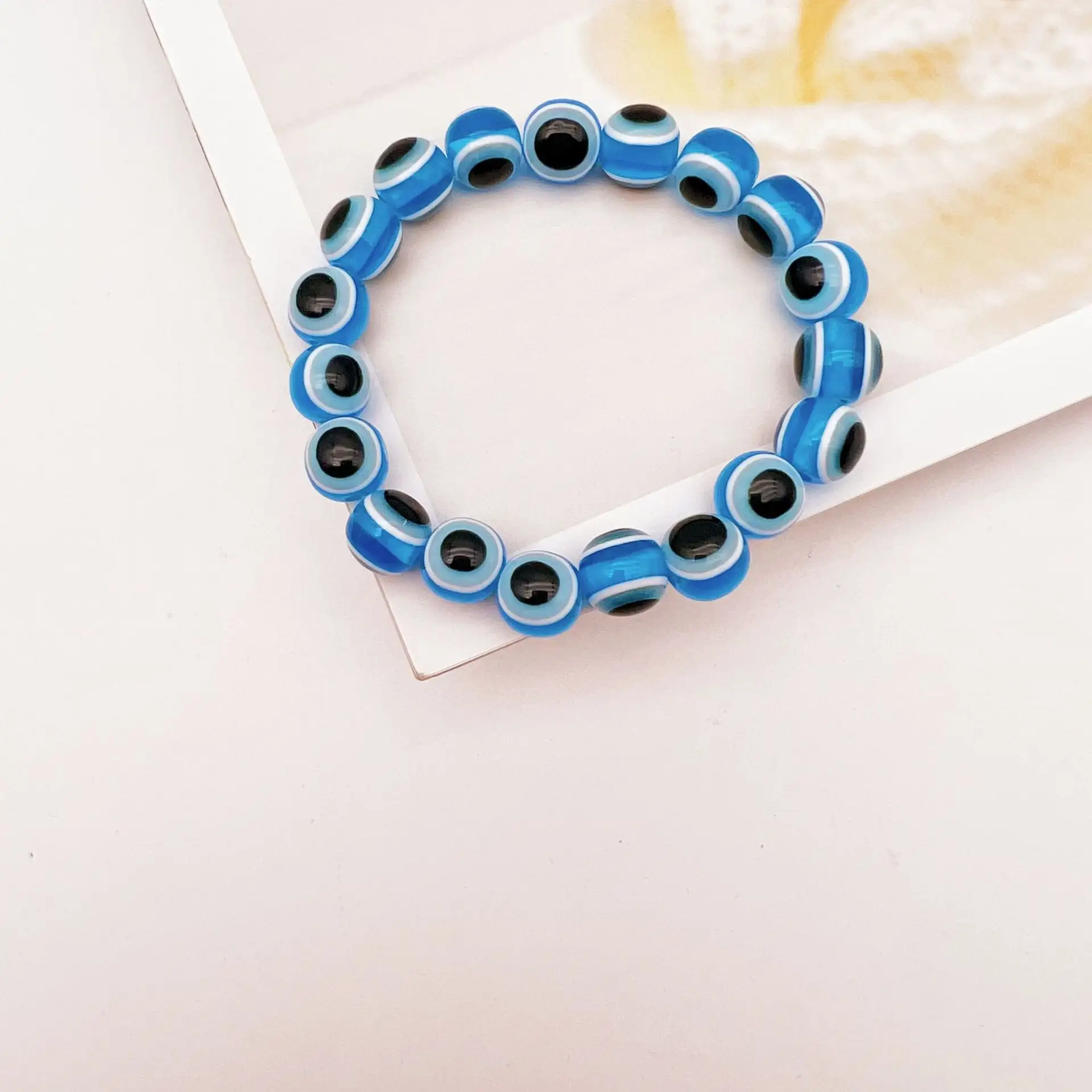 Fashion Simple Demon Eyes Crystal Couple Friendship Blue Eyes Bracelet