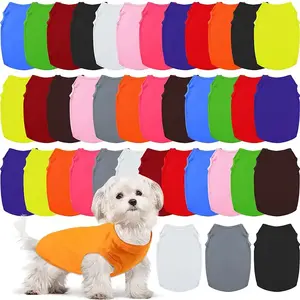Ropa suave de verano para mascotas, precio de fábrica, ropa para perros pequeños, <span class=keywords><strong>chaleco</strong></span> liso transpirable para perros, camisetas para mascotas, <span class=keywords><strong>chaleco</strong></span> barato para uso al aire libre para gatos - Product Image 1