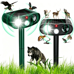 Répulsif Solaire Ultrasonique Amélioré 2026 pour Extérieur, Étanche IP65, Contre les Cerfs, Lapins, Chiens et Chats, avec Détecteur de Mouvement - Product Image 5