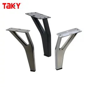 Metal Furniture Legs Modern Replacements Feet Heavy Duty Tapered Table Sofa Legs Couch Fee