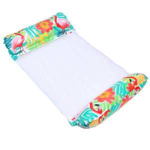 Cama flotante inflable SwimJoy con diseño de flamenco y malla, tumbona para adultos y niños, silla de piscina con diseño de drenaje. - Product Image 5