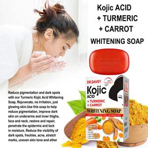 Jabón en Barra DR.DAVEY con Ácido Kójico + Cúrcuma + Zanahoria - Blanqueador y Control de Grasa - Product Image 4