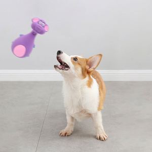 Nouveau jouet interactif pour chien en forme d'animal, brosse à dents pour chiot, jouet à mâcher en TPR pour chiens agressifs, jouet couineur pour animaux de compagnie - Product Image 3