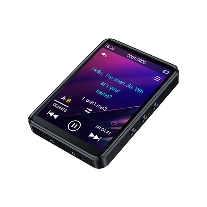 Mp4 y reproductor de mp3 con pantalla grande, dispositivo de audio con Bluetooth 3,0, trans-usb, descarga de vídeo y música