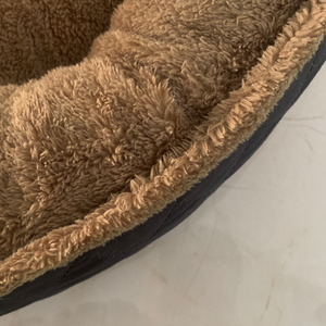 Wandelbares Einfarbiges Kunstfell Katzen- und Hundebett-Set Komfortables Flauschiges Plüsch-Nest Option mit Kartonverpackung - Product Image 3