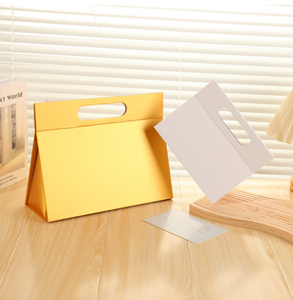 Boîte pliable à rabat en gros, boîte cadeau de couleur unie, logo personnalisé, carton pliable écologique pour commande en gros - Product Image 2