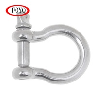 Manille d'extrémité de câble en acier inoxydable 304 poli miroir forgé pour bateaux, voiliers et kayaks, avec goupille captive, prix usine