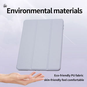 2018 בן שישה דור 9.7 <span class=keywords><strong>ipad</strong></span> חיצוני עור pu בחזרה לכסות שטוח סיליקון פגז חריץ - Product Image 6