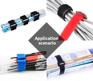 Verstellbarer Kabelbinder aus Velcroes Nylon-Kabelbinder mit Kabelbinder und Schnalle für die Batterie um reifung