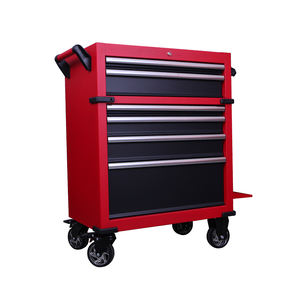 Armoire à outils en fer robuste avec <span class=keywords><strong>six</strong></span> tiroirs et quatre roulettes Chariot à outils mobile pour combinaison de stockage OEM personnalisable - Product Image 3