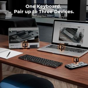 Clavier pliable OEM ODM avec pavé numérique BK09, clavier de voyage compact portable, rechargeable par USB-C, clavier pliable sans fil - Product Image 3