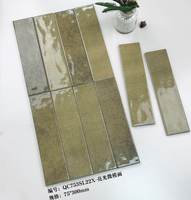 Carrelage en porcelaine brillant facile à poser 75x300, glaçure réactive, lavable à l'eau, antibactérien, résistant aux acides, antidérapant, 6 mm, garantie 5 ans