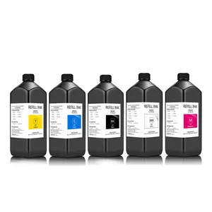 Encre d'encre LED UV, pour imprimante Epson, 1390, 1400, 1410, 1430, 1500W, R280, R290, R330, L800, L1800, couleur blanche, BK, C, M, Y