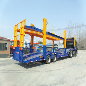 Remorque pour voiture fermée à double étage Semi-remorque en acier à vendre Chariot de remorquage pour voiture - Product Image 5