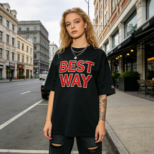 <span class=keywords><strong>T</strong></span>-shirts en <span class=keywords><strong>coton</strong></span> épais pour femmes, coupe ample, design hip-hop, écologiques, avec logo personnalisé imprimé par transfert thermique - Product Image 3