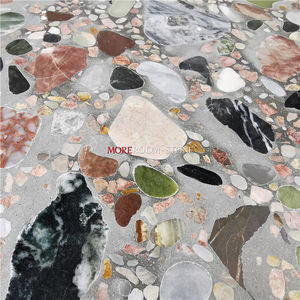 Dalles de terrazzo naturel multicolores avec des copeaux de marbre - Product Image 5
