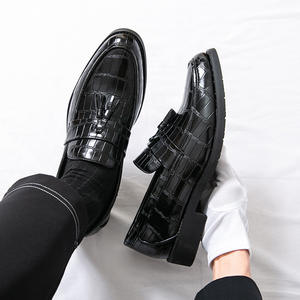 British Men's Waterproof Genuine Leather Closed Toe Shoes Oxford Handmade Wedding Formal Business Casual Anti-Slip <b>Buckle</b> <b>Straps</b> - Product Image 4