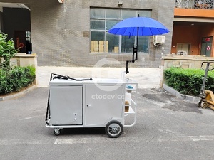 Chariot de vente ambulante commercial personnalisé Etodevice, chariot à pousser manuel pour la vente de nourriture en rue - Product Image 2