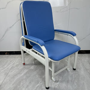 Silla Plegable de Acompañamiento para Cuidado Médico y Enfermería, con Recubrimiento Epóxico, para Hospitales y Clínicas - Product Image 3