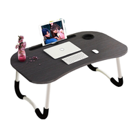 Vente en gros Table d'ordinateur réglable Support ergonomique pliable pour ordinateur portable Bureau d'ordinateur portable pour lit Salon Porte-livre