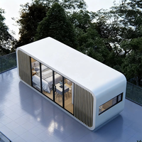 Cabine de luxe en conteneur Apple avec salle de bain et chambre à coucher, design moderne, panneau sandwich étanche