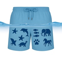 Séchage rapide 100% Polyester maillots de bain hommes Shorts Magic Encounter eau réactif couleur changeante Shorts de plage pour hommes