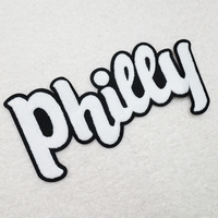 Nouveau Design Patchs de Lettres Personnalisés Brodés Thermocollants en Chenille pour Accessoires Vestimentaires