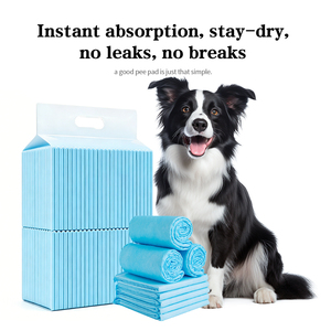 Free Sample 6-Layer Leak-Proof PE <b>Pads</b> 30"x 36" Adhesive X-Large Puppy Training <b>Pads</b> for Pets Cats Disposable - Product Image 2