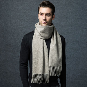 カスタムロゴレディースピュア100% カシミアスカーフストールデザイナー女性女性用高級男性ネックウォーマーショールカシミアスカーフ - Product Image 6