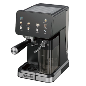 Cafetera Italiana Newle, Cafetera Espresso Profesional Digital, 20 Bares, Molinillo Integrado, Doble Taza, Espumador de Leche, Latte, <span class=keywords><strong>Cappuccino</strong></span> - Product Image 4