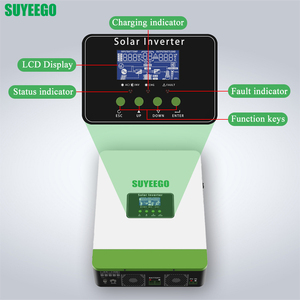 Onduleur Solaire Hybride Hors Réseau SUYEEGO 2KW 3KW 12V 24V CC/CA avec <span class=keywords><strong>Chargeur</strong></span> de <span class=keywords><strong>Batterie</strong></span> MPPT Intégré, Onduleur à Onde Sinusoïdale Pure pour Usage Domestique - Product Image 4