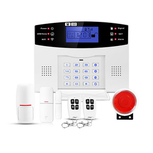 Sistema de Alarma Inteligente para el Hogar GSM con 99 Zonas Inalámbricas y 7 Cableadas, Compatible con Alex y Google Tuya WiFi 4G, Portátil, de ABS - Product Image 1
