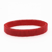 Bracelet en maille extensible élastique en acier inoxydable de haute qualité accessoire coloré de mode pour hommes femmes classique pour anniversaire